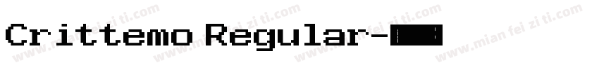Crittemo Regular字体转换